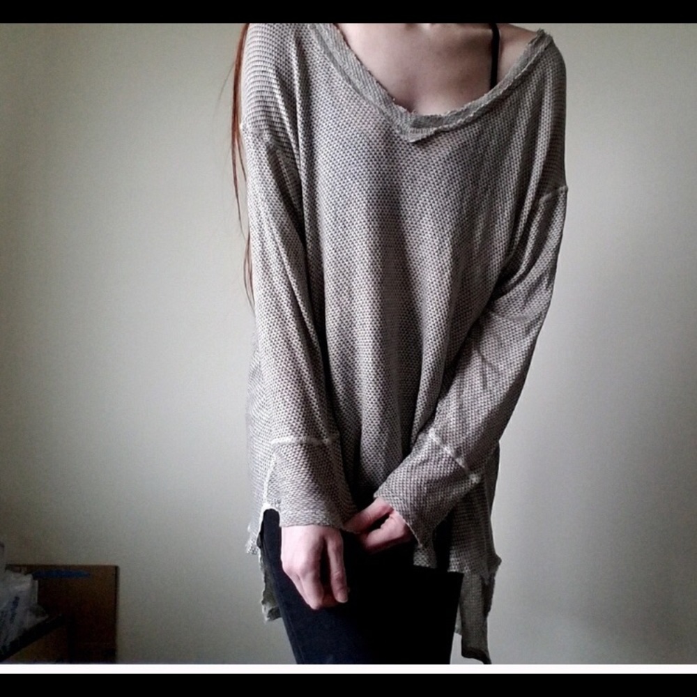 Altar’d State black and cream oversized tunic